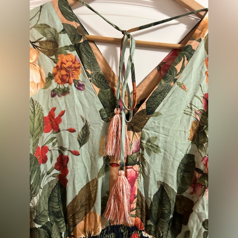 Anthropologie / Farm Rio Marilla midi Dress Sz xs - Picture 6 of 12